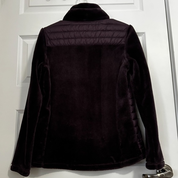 Dark purple fleece jacket size small - Picture 4 of 4